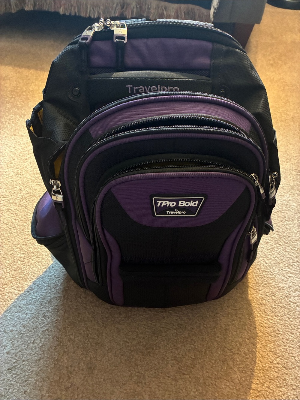 TPro Bold Travelpro Women's Backpack - Purple/Black